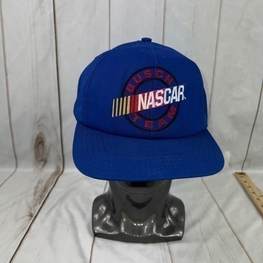 Vintage Nascar Bush Team Made In The USA Strapback hat